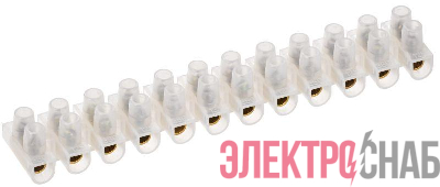 Колодка клеммная ЗВИ-15 4-10кв.мм 12 пар IEK UZV1-015-06