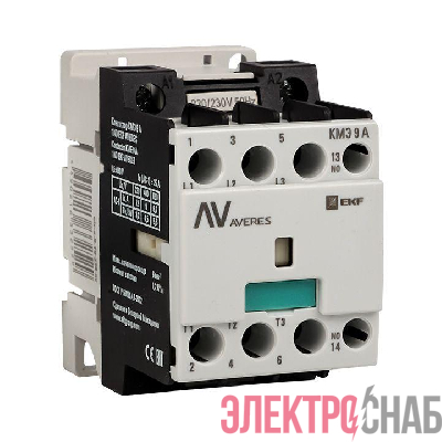 Контактор КМЭ 9А кат. 400В AC 1НО AVERES EKF ctr-s-9-10-400-av