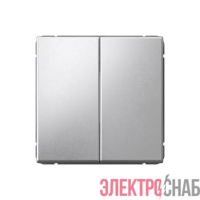 Переключатель 2-кл. ArtGallery 10AX быстрозажим. клем. механизм алюм. SE GAL000365S