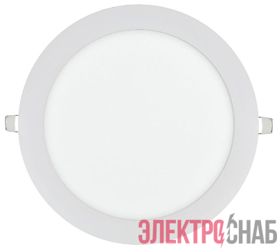 Светильник светодиодный ДВО 1608 18Вт 6500К IP20 даунлайт встраив. круг бел. IEK LDVO0-1608-1-18-6500-K01