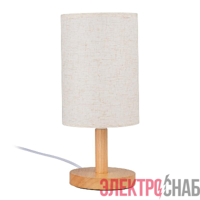 Светильник настольный JH1-01-iv 1х60Вт E27 (основа: натуральное дерево) IP20 JazzWay 5058231