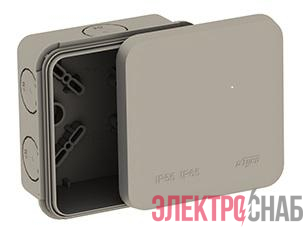 Коробка распределительная ОП 85х85х45мм двухкомпонентн. 8 вводов IP65 сер. Ruvinil 67240