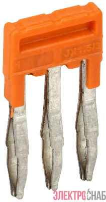 Перемычка гребенчатая для CP 1.5кв.мм 3PIN IEK YCT20-00-K03-001-EC-3P