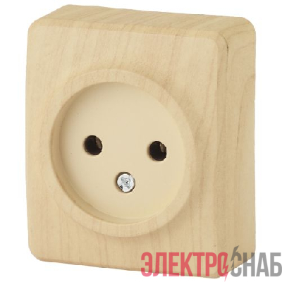 Розетка 1-м ОП Эра Эксперт 11-2201-11 16А IP20 250В 2P сосна Эра Б0031553