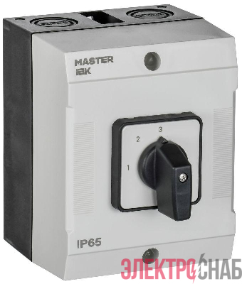 Переключатель кулачковый 10А (сх. 82) в боксе стандартная рукоятка IEK MI-CS20-010-082