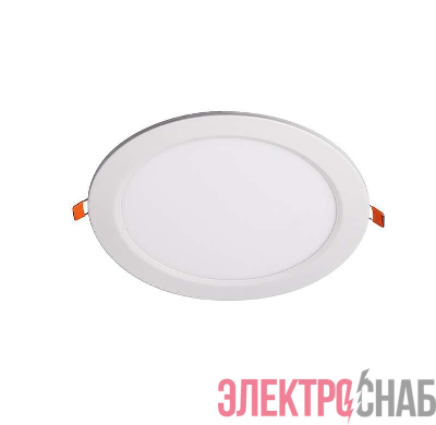 Светильник светодиодный PPL-R WH 24Вт 4000К IP40 d300мм ДВО встраив. ультратонкий кругл. JazzWay 5009769A