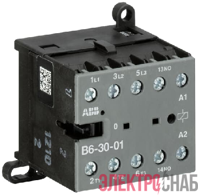 Мини-контактор B6-30-01 5,5 kW (14A) 3но+1нз катушка ~220V GJL1211001R8010