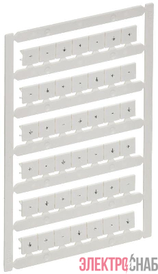Маркер для CTS 10кв.мм "+; -; зазем." ARMAFIX IEK AF-CT10D-M-010-23