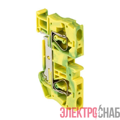 Колодка клеммная ST-6 земля пружинная EKF plc-jxb-st-6-pen