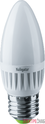 Лампа светодиодная 94 494 NLL-C37-7-230-4K-E27-FR 7Вт свеча 4000К нейтр. бел. E27 560лм 176-264В Navigator 94494