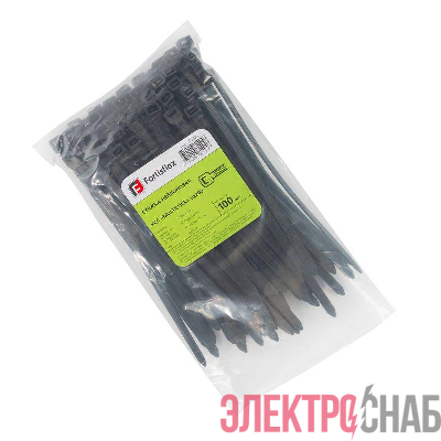 Хомут нейлоновый КСС MULTILOCK 8х200 черн. (уп.100шт) Fortisflex 102325