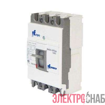 Выключатель автоматический 3п 100А 10кА ВА04-31 Про 125C Контактор 7001009