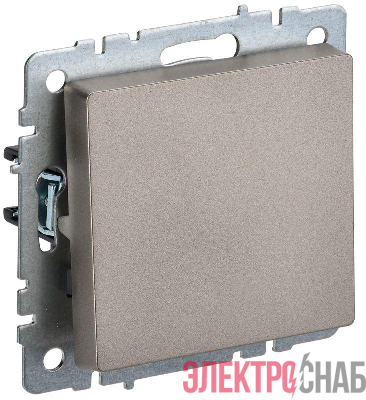Выключатель 1-кл. СП BRITE ВС10-1-0-БрШ 10А механизм шампань IEK BR-V10-0-10-K37
