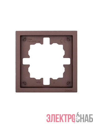 Рамка 1-мест. горизонт. ZIMA шоколад LEZARD 704-7300-146