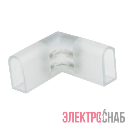 Соединитель L-образный UTC-K-22/N21 CLEAR 010 POLYBAG для светод. лент ULS-N21 NEON 220В 2 контакта (уп.10шт) Uniel UL-00004460