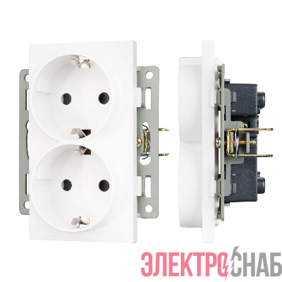 Механизм электрической розетки SCT-MEUD-PL-WH (250В 16А) Arlight 043764