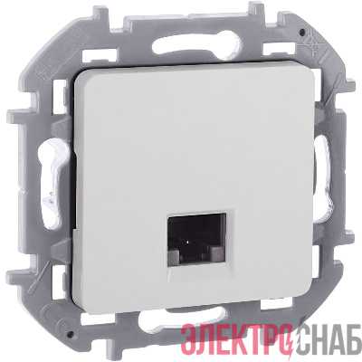 Розетка компьютерная СП Inspiria RJ45 кат.5E UTP IP20 бел. IEK 673825