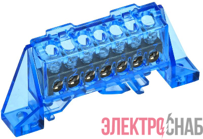 Шина нулевая N в комб. изол. &amp;quot;Стойка&amp;quot; 6х9-7-С TEKFOR IEK TF-NN10-07-DP-K07