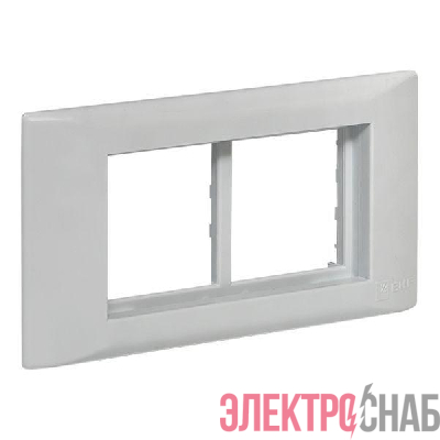 Рамка+суппорт на 4 мод. (2 поста) для парапетного кабельного канала C-Line EKF sup-4-105-50