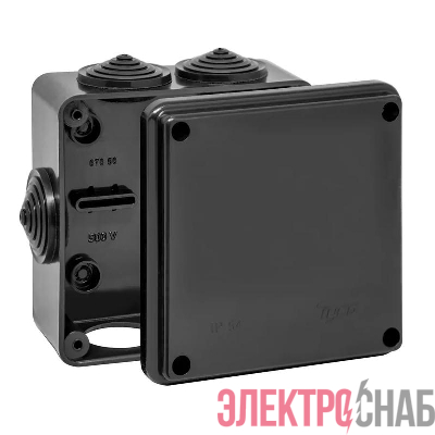 Коробка распределительная ОП 100х100х50мм УХЛ1 IP54 черн. Ruvinil 67050Ч