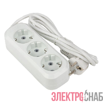 Удлинитель 3х3м с заземл. 16А IP20 Эксперт 3.0кВт ПВС 3х1 PROxima EKF UBA16-310-3-03