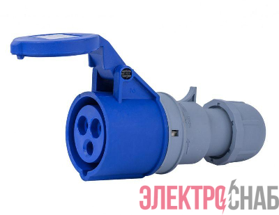 Розетка переносная 2Р+РЕ 32А 220В IP44 РП-103 DEKraft 26131DEK