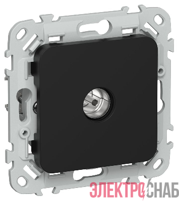 Розетка телевизионная оконечная СП FLITE РТВм-1-1-1-ФлЧ тип M экранир. механизм черн. IEK FI-A13-O-K02