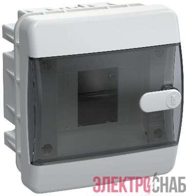 Корпус ЩРВ-П-4 UNION Compact IP41 черн. прозр. дверь пластик. IEK UIC-KP12-V-04-41-K01