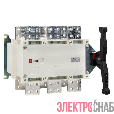 Рубильник-переключатель 3п 1250А с рукояткой управления для прямой установки PowerSwitch PROxima EKF pscs-1250-3
