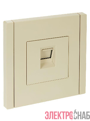 Розетка компьютерная RJ45 кат.6 FORTE&PIANO FP431 ваниль IEK FP-K10-2-K10