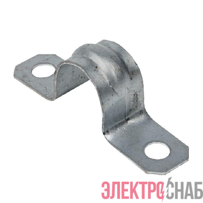 Скоба крепежная двухлапковая d16-17мм метал. EKF sm-2-16-17