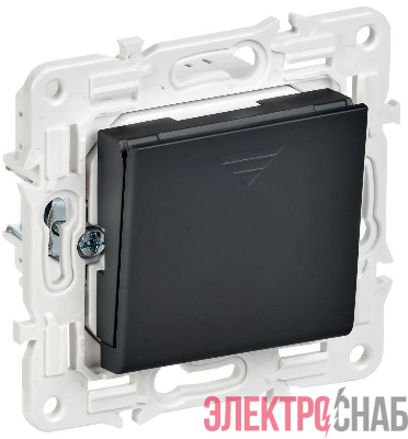 Выключатель карточный SKANDY 30А SK-V15Bl черн. IEK SK-V11-0-10-K02