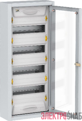 Корпус металлический ЩРн-48 УХЛ3 IP31 прозр. дверь TITAN 5 IEK MKM16-N-048-31-Z-U