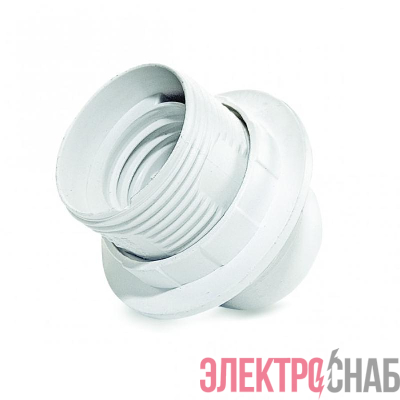 Патрон для ламп E27 подвесной с кольцом пластик. бел. TOKOV ELECTRIC TKE-C01-PPL/K-27