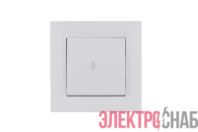 Выключатель проходной 1-клав. Karea RIZZ бел. Makel 88001005