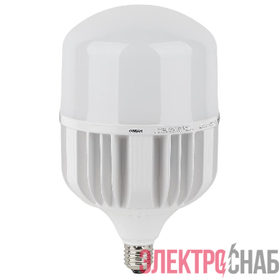 Лампа светодиодная высокомощная LED HW 80Вт T матовая 4000К нейтр. бел. E27 8000лм 140-265В с адаптером E40 угол пучка 200град. PF&amp;amp;gt;/=09 (замена 800Вт) OSRAM 4058075576933