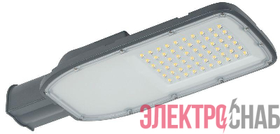 Светильник светодиодный ДКУ 1004-100Ш 3000К IP65 сер. IEK LDKU1-1004-100-3000-K03