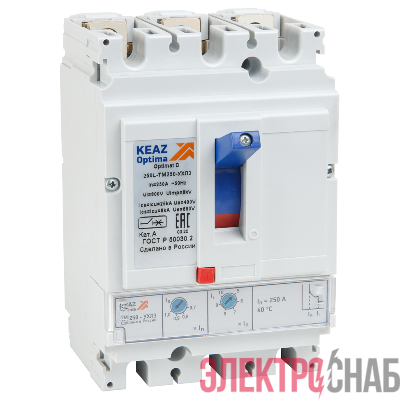 Выключатель автоматический OptiMat D250N-TM250-УХЛ3 КЭАЗ 291434