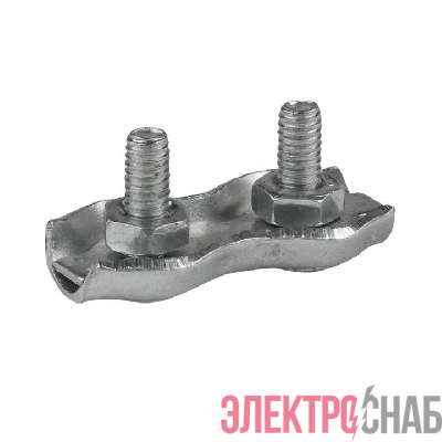 Зажим для троса двойн. Duplex (2мм) EKF zdtd-2