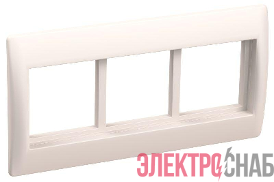 Рамка 6мод. с суппортом 75мм бел. PRIMER IEK CKK-40D-RSU6-075-K01
