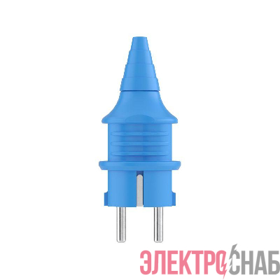 Вилка кабельная 16А 2P+E IP20 250В каучук ввод кабеля с торца черн. DKC DIS1103100
