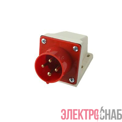 Вилка стационарная для наружной установки PPC 524 3Р+РЕ 32А 380В IP44 Pro JazzWay 5072893