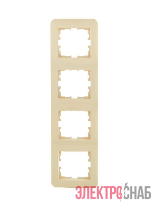 Рамка 4-м ASTI вертикал. крем. LEZARD 7081-0300-154