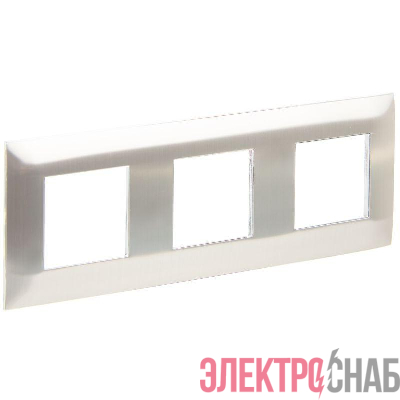Рамка 3-м SKANDY SK-F33N металл никель IEK SK-M32-M-K50