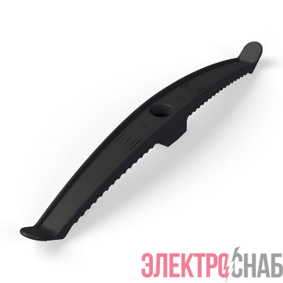 Держатель кабеля двусторонний для прямого монтажа черн. (уп.20шт) Промрукав PR13.0383