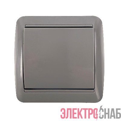 Выключатель 1-кл. ОП Клио 10А IP44 сер. UNIVersal К2221-Gr