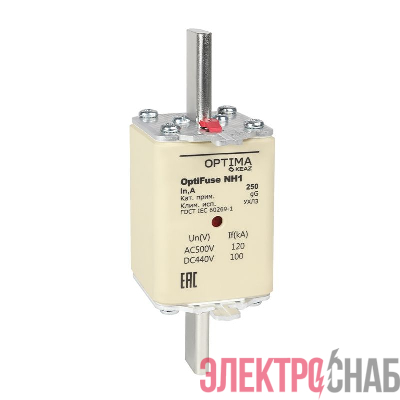 Вставка плавкая OptiFuse NH1-200-gG-УХЛ3 КЭАЗ 374945