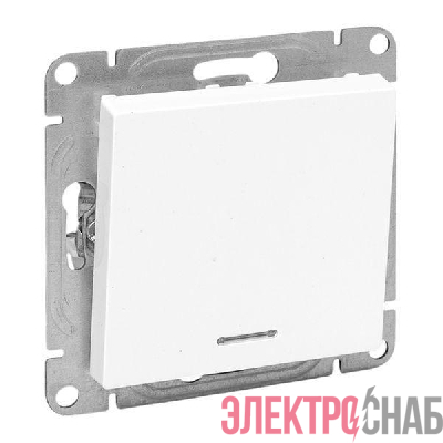 Выключатель 1-кл. СП Эпика с подсветкой механизм бел. EKF UP1-SWW-14