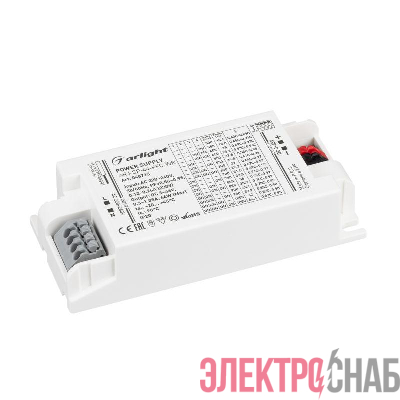 Блок питания ARJ-SP-44-PFC-WR 44Вт 3-45В 0.3-1.05А IP20 пластик Arlight 048715