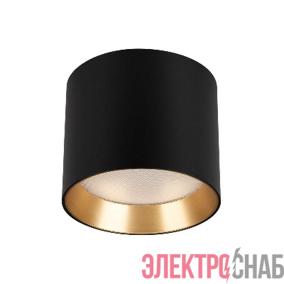 Светильник светодиодный SP-BISCOTTO-R90-8W Warm3300-MIX BK-GD 80deg 230В IP54 8Вт 3300К метал. Arlight 055025